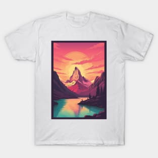 Zermatt,Matterhorn,Switzerland,Poster T-Shirt